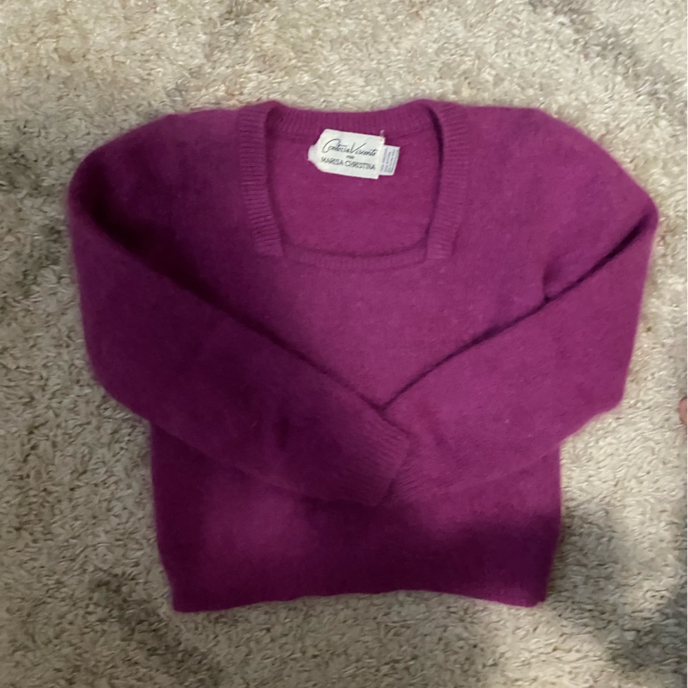 VALENTINES DAY Marisa Christina vintage crop wool sweater